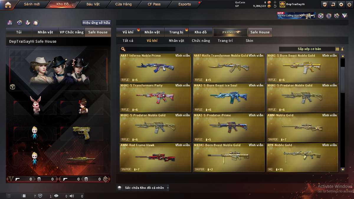 shop acc cf uy tin gia re
